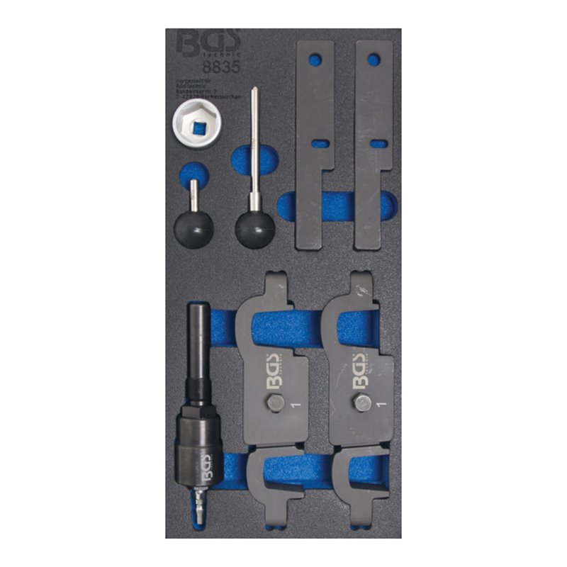 BGS Werkstattwageneinlage 1/3: Motoreinstellwerkzeuge für Porsche Panamera, Cayenne V8 8 teilig