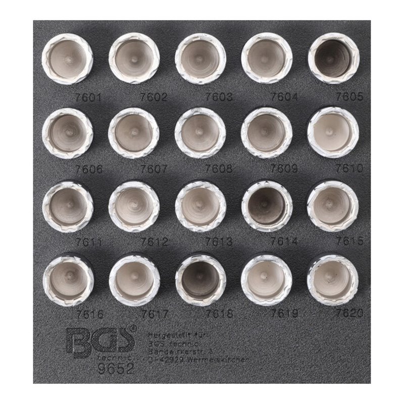 BGS Felgenschloss-Werkzeug-Satz 9652 für Volvo 20 teilig