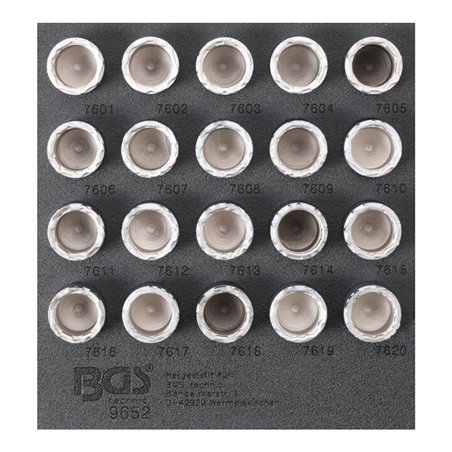 BGS Felgenschloss-Werkzeug-Satz 9652 für Volvo 20 teilig