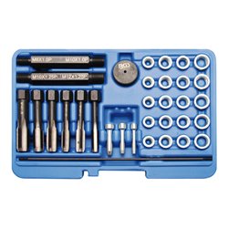 BGS Reparatursatz für Glühkerzengewinde 33 teilig