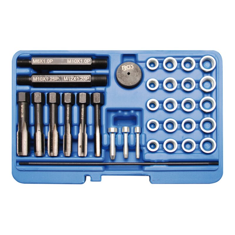 BGS Reparatursatz für Glühkerzengewinde 33 teilig