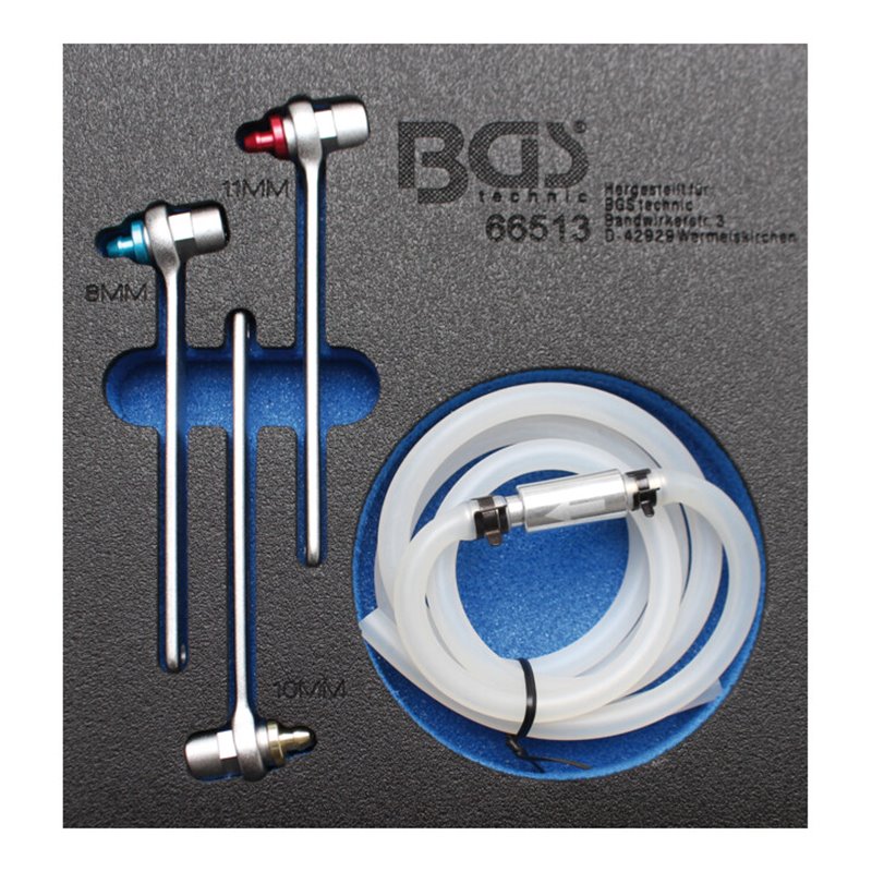 BGS Bremsen-Entlüfterschlüssel-Satz 8 - 10 - 11 mm 4 teilig