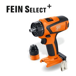 Fein Akku-Bohrschrauber ASCM 12 Q Select + Akku-Starter-Set (ALG 80 + 2x 12V 3,0Ah Akkus)