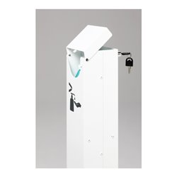 VAR Handdesinfektionsspender HDS 120 mit Pedal weiß (RAL 9016) beschichtet