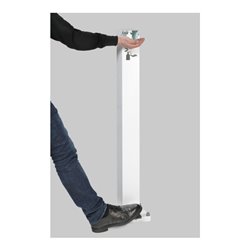 VAR Handdesinfektionsspender HDS 120 mit Pedal weiß (RAL 9016) beschichtet