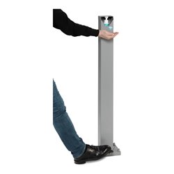 VAR Handdesinfektionsspender HDS 120 mit Pedal silber beschichtet ohne Flasche