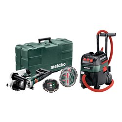 Metabo Set Mauernutfräse MFE 40 + Allessauger ASR 35 M ACP mit 20 mm Diamantfrässcheibe 2 UP und 2 Diamant-Trennscheiben Classic