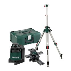 Metabo Multilinienlaser MLL 3-20 Set mit Baustativ und Kreuzschlitten Karton