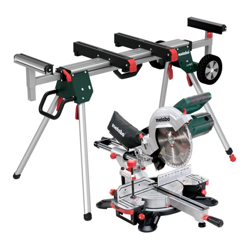 Metabo Set Kappsäge KGS 254 M mit Maschinenständer KSU 251 Karton