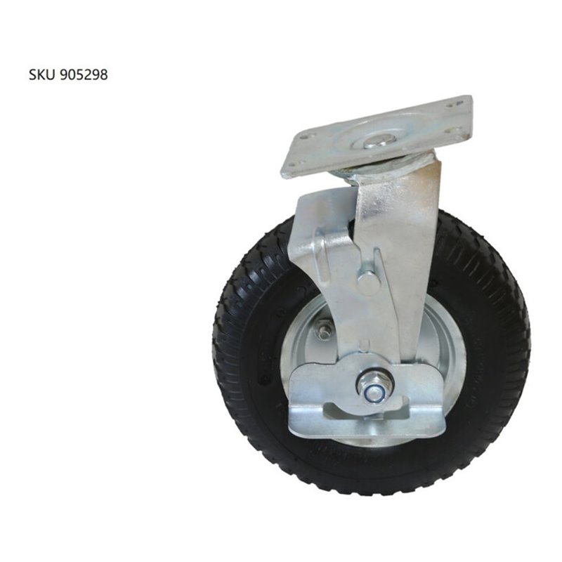 STIER Lenkrolle für STIER Plattformwagen klappbar Tragkraft 300kg mit Luftbereifung