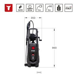 STIER Hochdruckreiniger Premium HDR-180 2800 W 180 bar 540 l/h