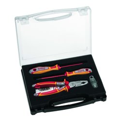 NWS Werkzeugbox VDE 5-tlg. mit Abisolierzange