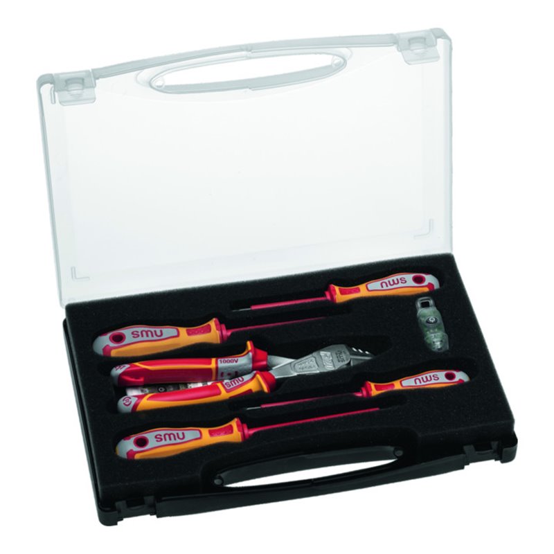 NWS Werkzeugbox VDE 7-tlg. mit Kraft-Seitenschneider