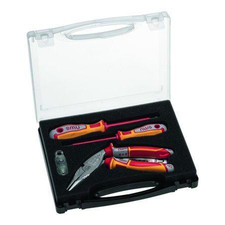 NWS Werkzeugbox VDE 5-tlg. mit Installationszange