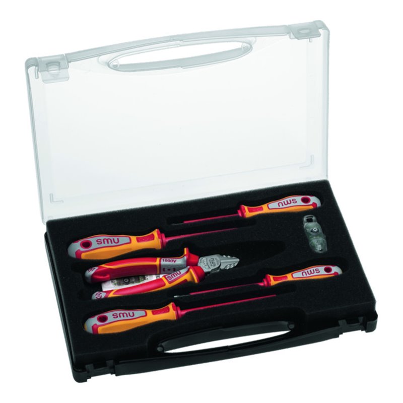 NWS Werkzeugbox VDE 7-tlg. mit Seitenschneider