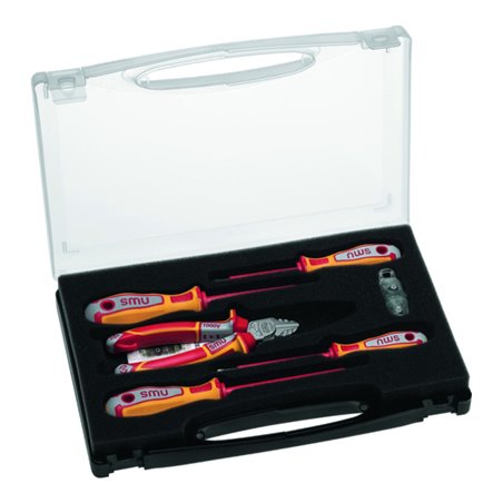 NWS Werkzeugbox VDE 7-tlg. mit Seitenschneider