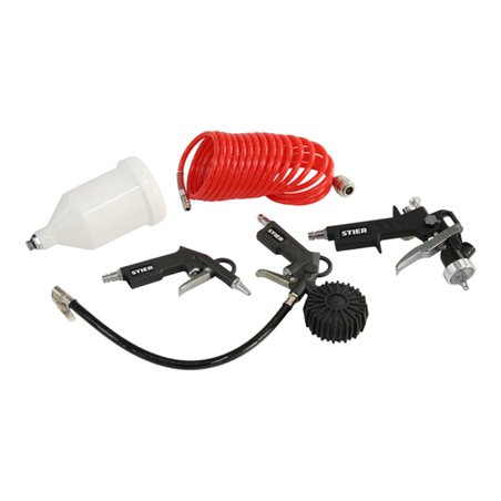 STIER Druckluft-Werkzeugset 4-teilig