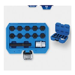 Brilliant Tools Felgenschloss-Sortiment für Mercedes, 12-tlg