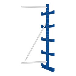 Regalwerk KARL-Kragarmregal TYP 2 750 kg erstellbar Anbaufeld HxB 2000x1000 mm doppelsei.