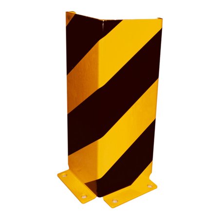 Schake Anfahrschutz, Winkel Stahlblech 6mm, Höhe 400mm, Schenkellänge 160mm, gelb / schwarz