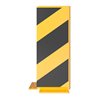 Schake Anfahrschutz, Winkel Stahlblech 6mm, Höhe 400mm, Schenkellänge 160mm, gelb / schwarz