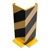 Schake Anfahrschutz, Winkel Stahlblech 6mm, Höhe 400mm, Schenkellänge 160mm, gelb / schwarz