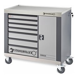 Stahlwille Werkbank 7 Schubladen anthrazitgrau, RAL 7016 L.1150 mm x B.500 mm x H.1030 mm