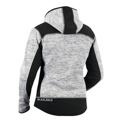 Blakläder Damen Strickjacke, grau / schwarz, Unisex-Größe: M