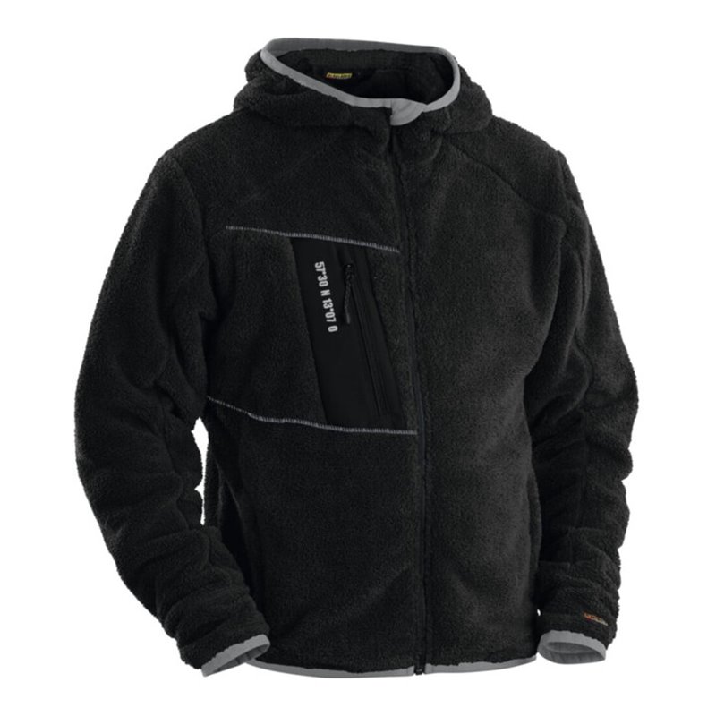 Blakläder Fiberfleece Jacke, schwarz, Unisex-Größe: M