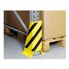 Regalwerk Rammschutz U-Form H: 400mm, Stahlblech lackiert gelb/schwarz für Zwischenständer