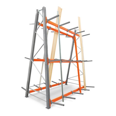 Regalwerk ARTUS-Vertikalregal Profillagerregal AF beidseitig HxBxT 3500x2700x1335/361 mm