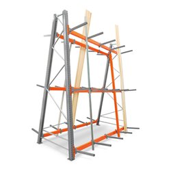 Regalwerk ARTUS-Vertikalregal Profillagerregal GF beidseitig HxBxT 3500x2700x1335/361 mm