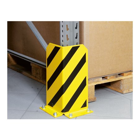 Regalwerk Rammschutz Eck-Form Standard Höhe 400mm Stahlblech lackiert gelb/schwarz