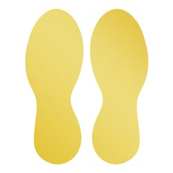 Durable Bodenmarkierungsform Fuß, ablösbar