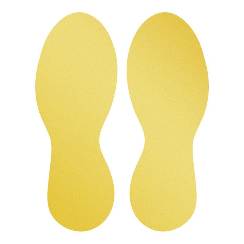 Durable Bodenmarkierungsform Fuß, ablösbar