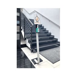 Durable Desinfektionsspender mit Infotafel Boden