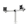 Durable Monitor Halterung für 2 Monitore, Tischdurchführung, silber metallic