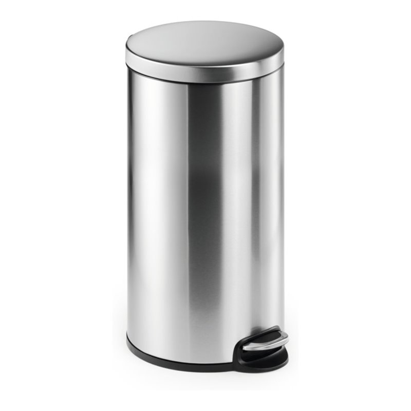 Durable Treteimer Edelstahl rund 30 Liter