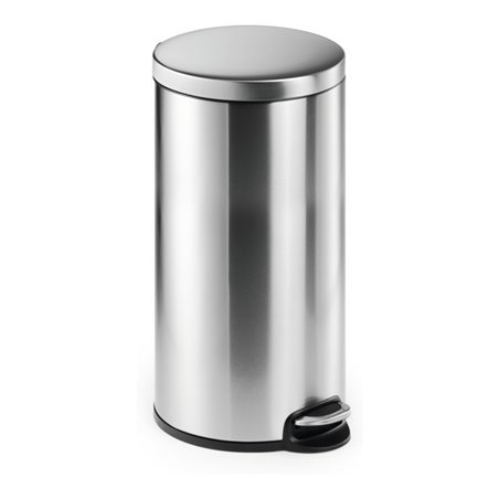 Durable Treteimer Edelstahl rund 30 Liter