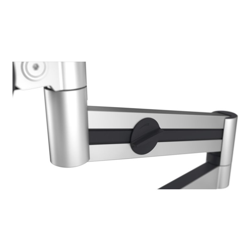 Durable Monitor Halterung mit Arm für 1 Monitor, Tischdurchführung, silber metallic