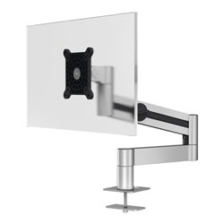 Durable Monitor Halterung mit Arm für 1 Monitor, Tischdurchführung, silber metallic