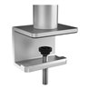 Durable Monitor Halterung für 1 Monitor und 1 Tablet, Tischklemme, silber metallic