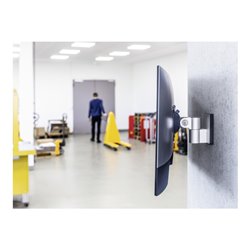 Durable Monitor Halterung für 1 Monitor, Wandbefestigung, silber metallic