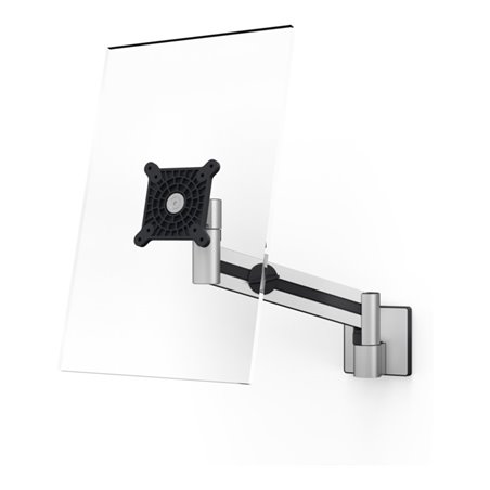 Durable Monitor Halterung mit Arm für 1 Monitor, Wandbefestigung, silber metallic