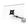 Durable Monitor Halterung mit Arm für 1 Monitor, Wandbefestigung, silber metallic