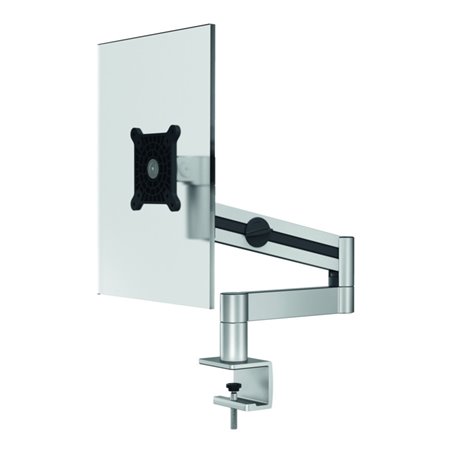 Durable Monitor Halterung mit Arm für 1 Monitor, Tischklemme, silber metallic