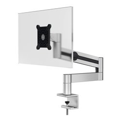 Durable Monitor Halterung mit Arm für 1 Monitor, Tischklemme, silber metallic