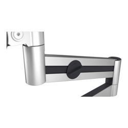 Durable Monitor Halterung mit Arm für 1 Monitor, Tischklemme, silber metallic