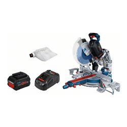 Bosch Akku-Kapp- und Gehrungssäge BITURBO GCM18V-305 GDC: 2x Akku 5.5Ah, Schnellladeg.