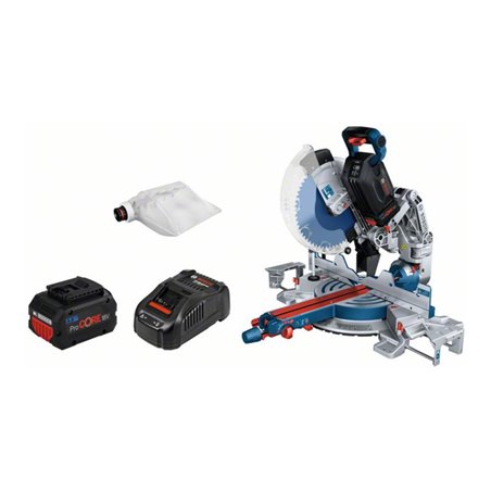 Bosch Akku-Kapp- und Gehrungssäge BITURBO GCM18V-305 GDC: 2x Akku 5.5Ah, Schnellladeg.